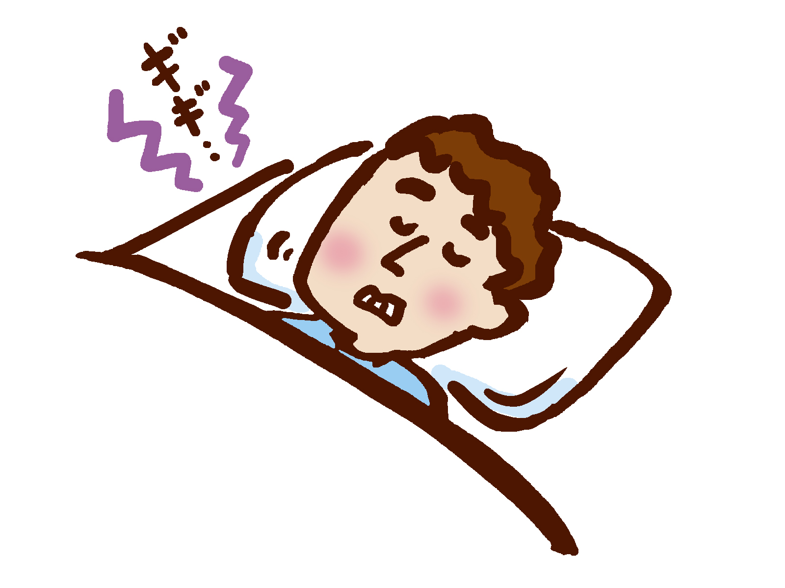 歯ぎしりする人